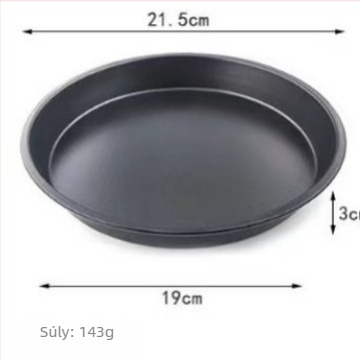 Háztartási tapadásmentes pizzatálak készlet sütőhöz – 6, 8, 9 és 10 hüvelyk