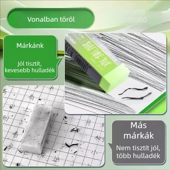 Deli 4 darabos zselés színes radír gyerekeknek, tisztán töröl nyom nélkül