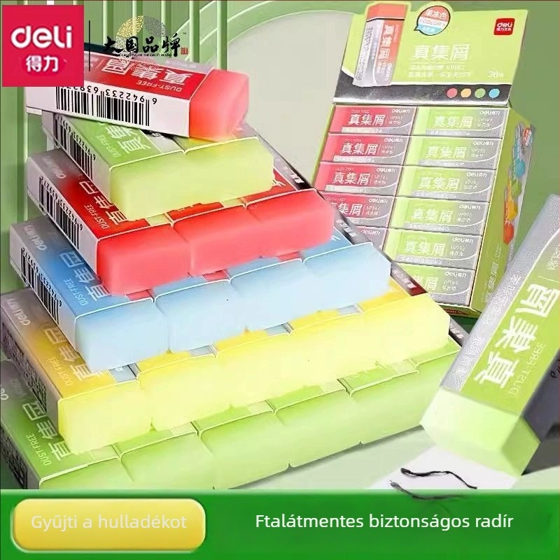 Deli 4 darabos zselés színes radír gyerekeknek, tisztán töröl nyom nélkül