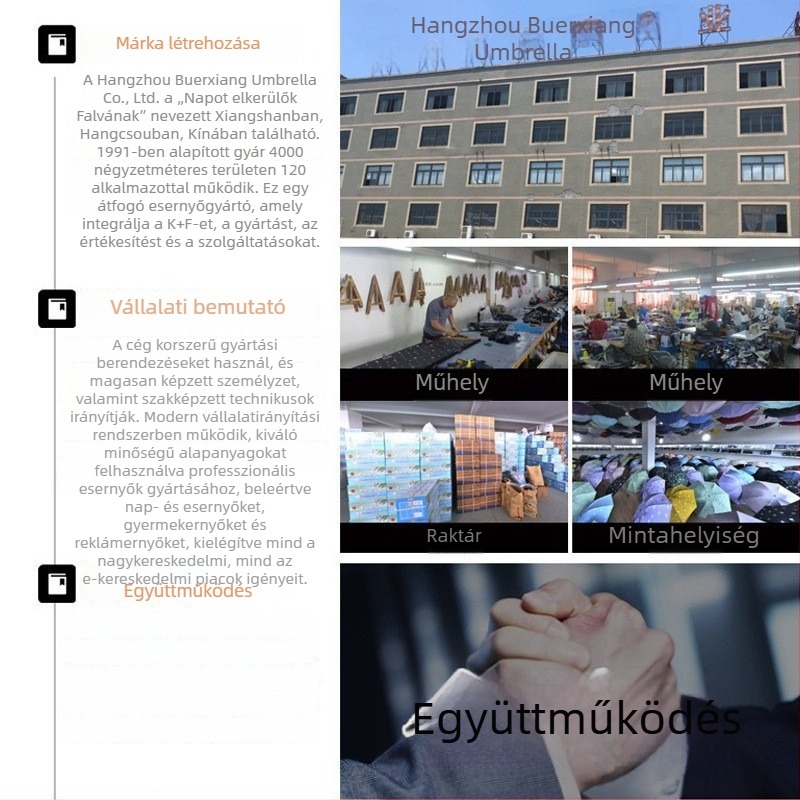Boerxiang Szivárvány Esernyő, Automatikus Összecsukható, Háromrészes, Napra és Esőre