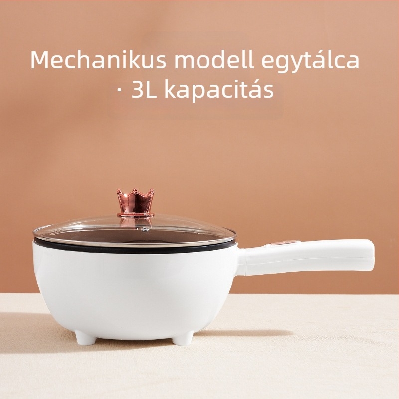 Beépített elektromos wok, tapadásmentes, multifunkcionális főzőedény otthoni használatra