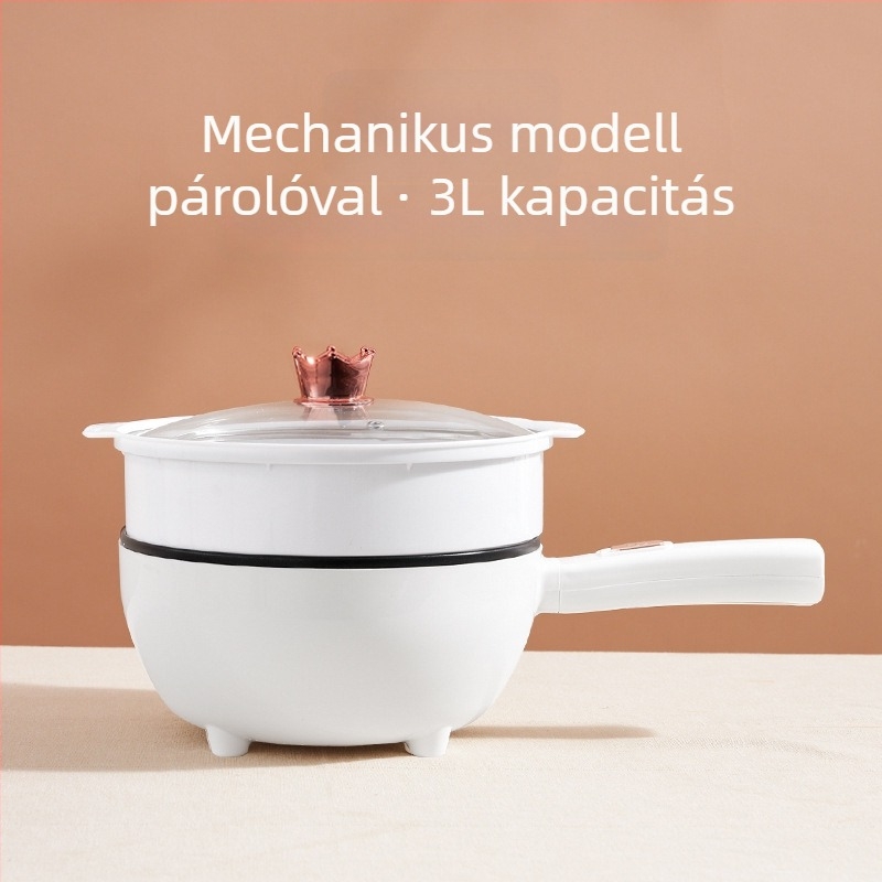 Beépített elektromos wok, tapadásmentes, multifunkcionális főzőedény otthoni használatra