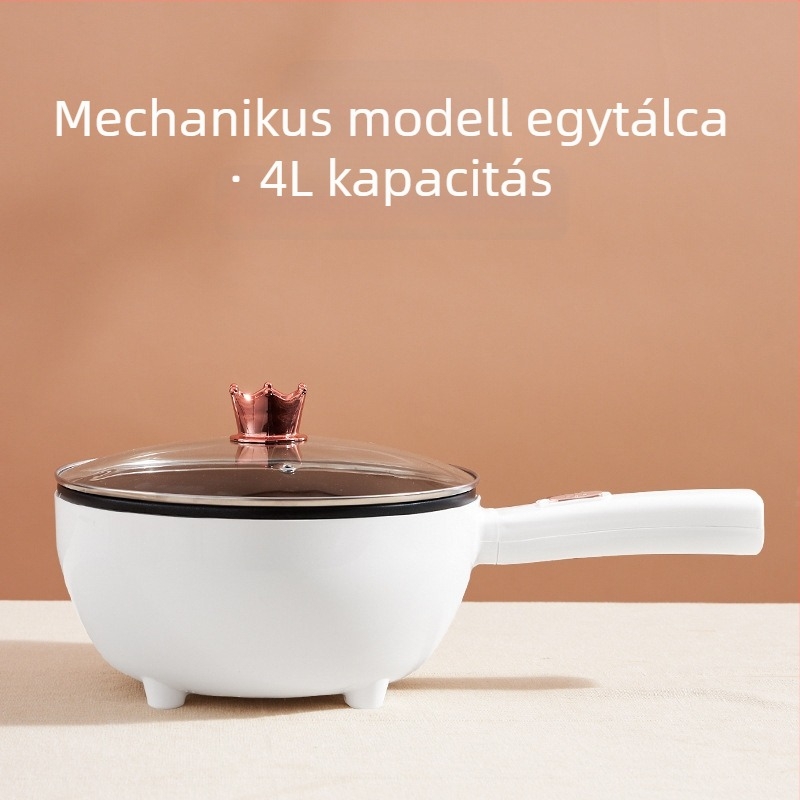 Beépített elektromos wok, tapadásmentes, multifunkcionális főzőedény otthoni használatra