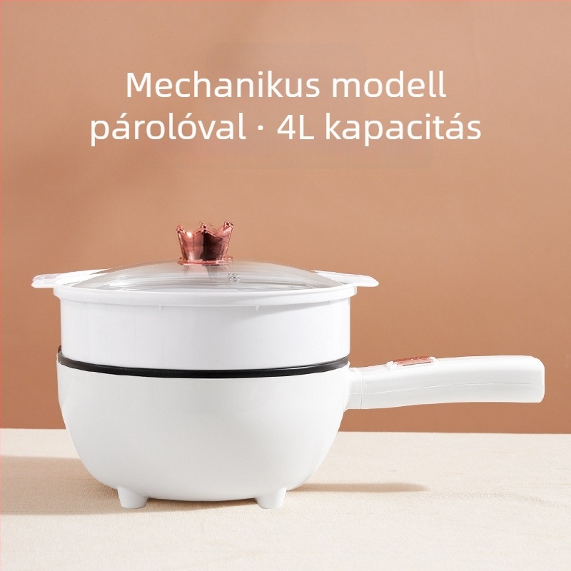 Beépített elektromos wok, tapadásmentes, multifunkcionális főzőedény otthoni használatra