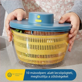 Elektronikus zöldség-dehidratáló és saláta vízlevezető készülék, magas hőmérséklet-tűrés, nagy kapacitású konyhai eszköz