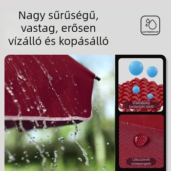 Nagy kültéri napernyő teraszokhoz és szállodákhoz, megerősített váz és logónyomtatás
