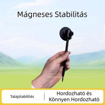 Rozsdamentes acélból készült horgász esernyőállvány földbe szúrható betéttel