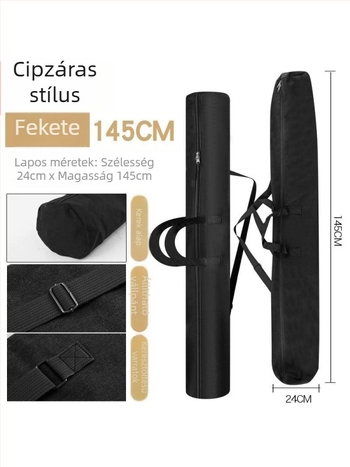 Új vászon halászati felszerelés táska – esernyőhöz, bottal és halhoz, kopásálló tároló táska vastag anyaggal