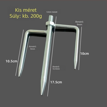 Egyedi ernyő háromlábú állvány talppal és földcsappal kempingezéshez