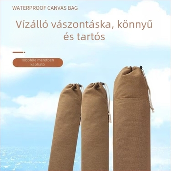 Vászonból készült horgászfelszerelés táska bot- és esernyőtartóval