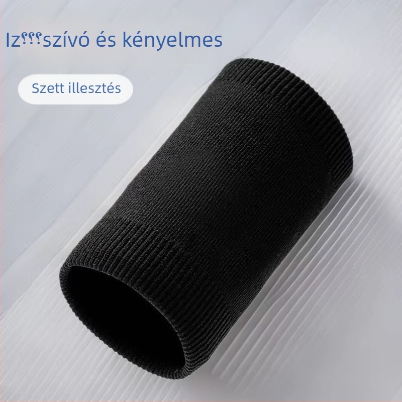 Uniszex sportcsuklóvédő, légáteresztő, izzadságfelszívó, ficam elleni védelem, röplabdára, kosárlabdára és tollaslabdára, kötött kivitel