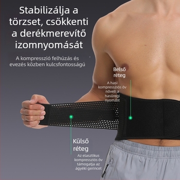 Állítható deréköv szabadtéri súlyemeléshez és fitneszhez, minden évszakra
