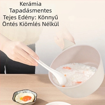 Többfunkciós, fedő nélküli kerámia fazék otthoni használatra — egyben tészta, tej, bébiétel és leves készítésére