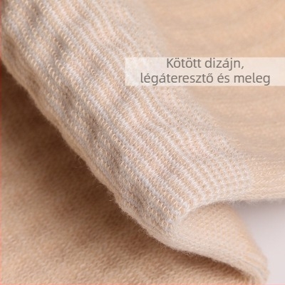 Téli pöttyös kötött térd- és lábmelegítő, hidegérzékeny térdek számára, kerékpározáshoz