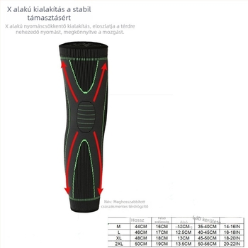 Hosszú nylon térdvédők kosárlabdára, futásra és kerékpározásra, kötött
