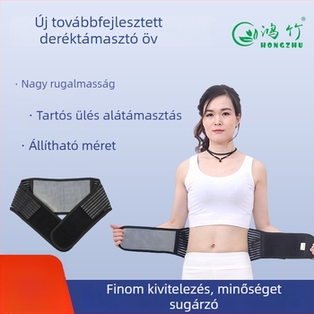 Hongzhu lélegző sport deréköv, orvosi minőségű ágyéki porckorongok támogatására, önmelegedő, állítható