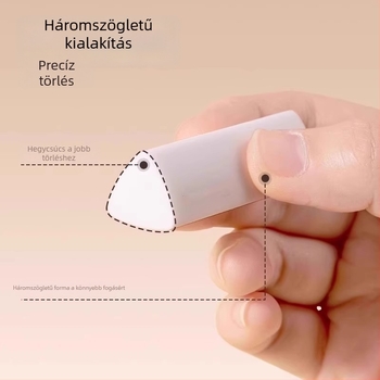 Háromszög alakú nyommentes radír diákoknak, 2B vizsgára HB