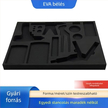 EVA habból készült belső bevonat, ütésvédő csomagoláshoz készült belső habos tálca, egyedi alakú gravírozott alkatrészekhez