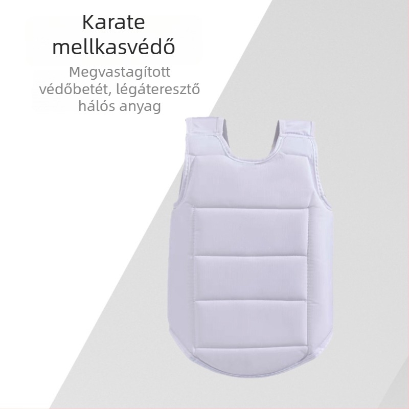 Karate védőfelszerelés, versenyekhez tervezett mellvéd a bokszhoz, sanda védőfelszerelés, gyerekeknek szóló kosárlabda térdvédők