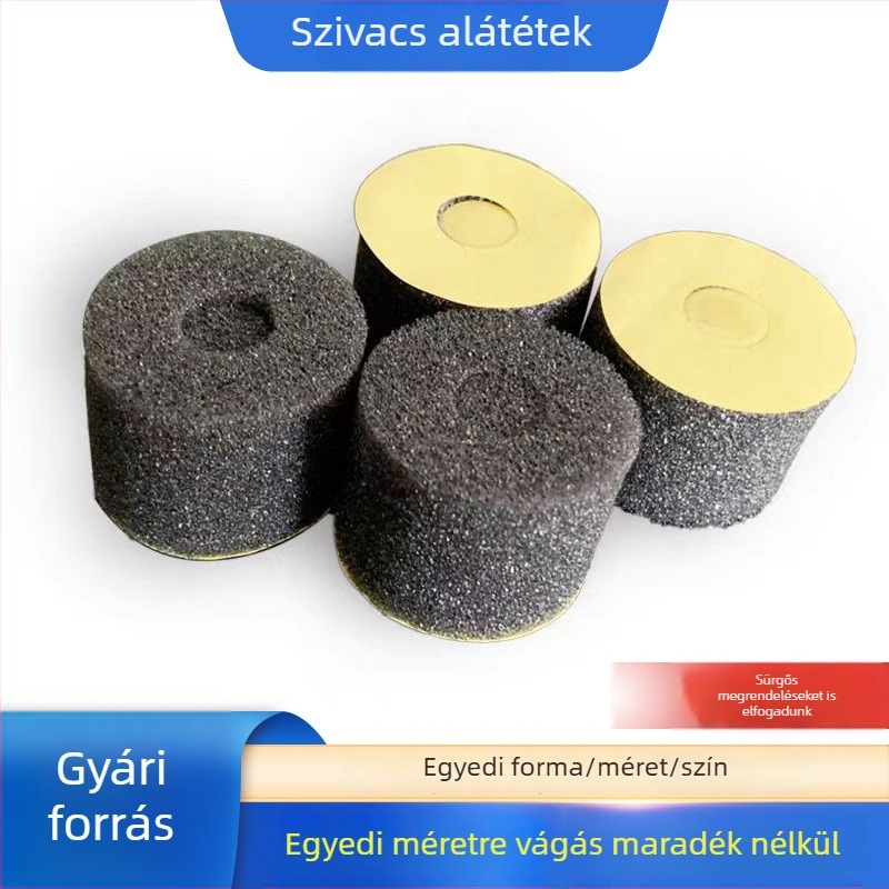 Személyre szabott szivacstömítés, ütéscsillapítás és csúszásmentesség; körkörös EVA alátét asztalhoz és székekhez, öntapadós talpbetét