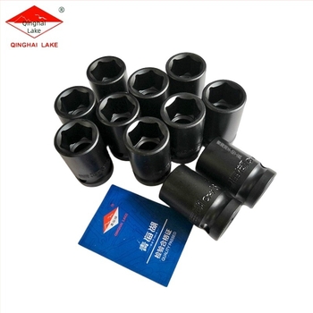 Qinghai Lake Pneumatikus dugókulcs krom-vanádium acélból, fekete ház, dugófej autójavításra