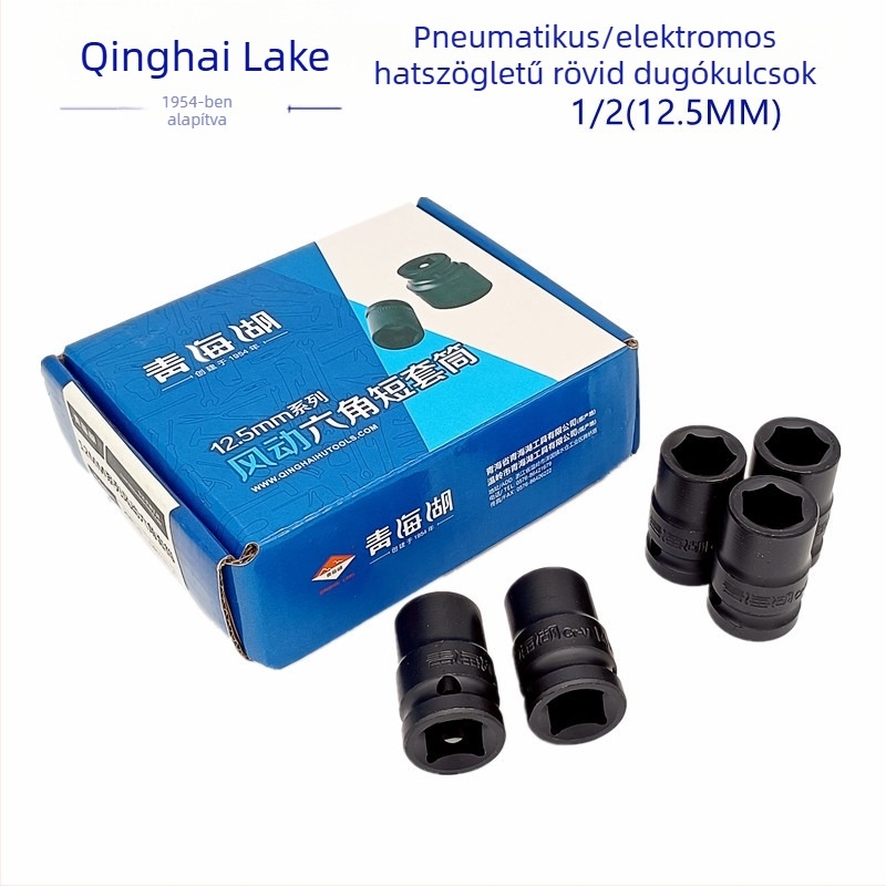 Qinghai Lake Pneumatikus dugókulcs krom-vanádium acélból, fekete ház, dugófej autójavításra