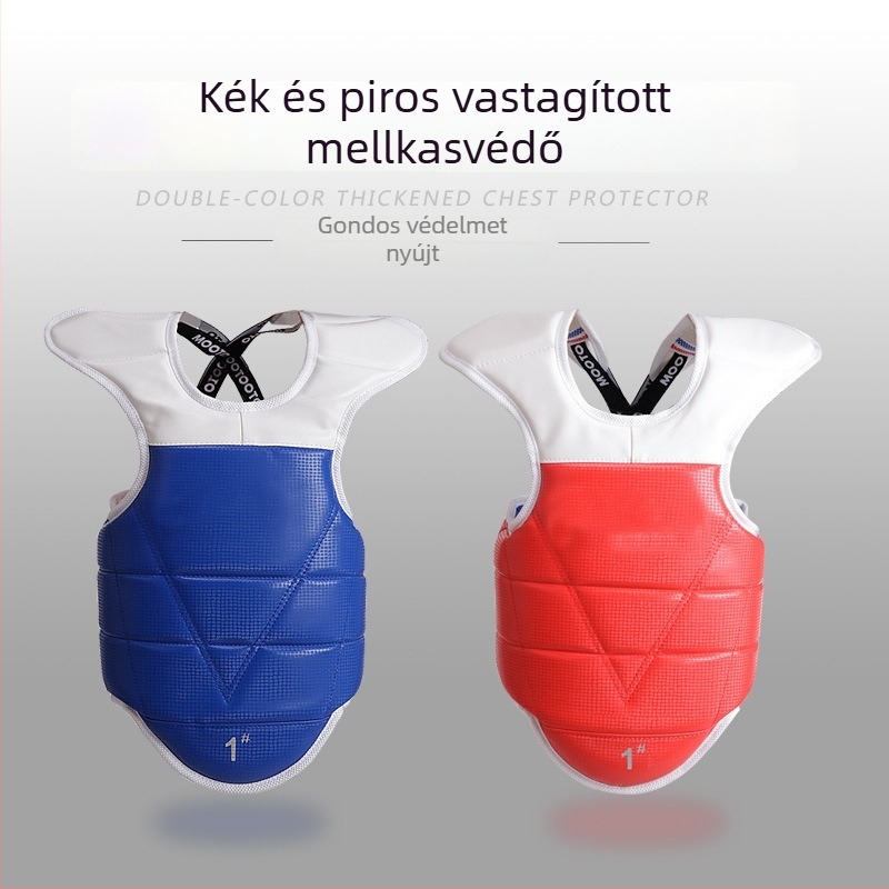 Taekwondo nyolcrészes védőfelszerelés készlet edzéshez – mellvédő és lábvédő, gyerekeknek