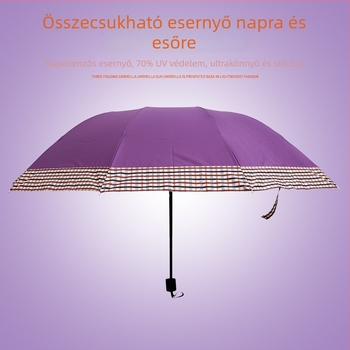 Különösen nagy méretű üzleti esernyő személyre szabott reklámnyomtatással, háromrészes, UV-védelem