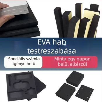 Fekete EVA hab belső bevonat, magas merevségű EVA lemez, EVA lemezanyag, több specifikációval