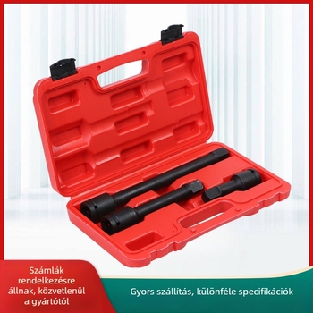 Hosszított orsókészlet autójavításhoz, króm-vanádium acél, 3 darabos