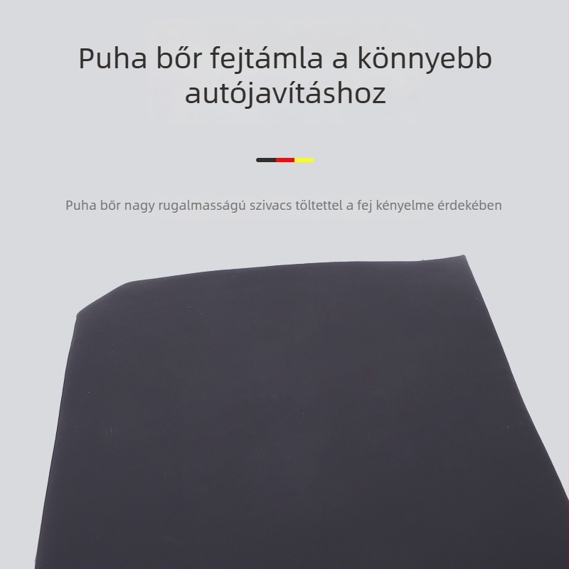 Összecsukható, kettős használatú autójavító szék vastagodott szénacél vázzal és javító táblával