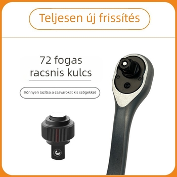 OEM magáncímkés autójavító szerszámkészlet racsnis kulcs és készlet dugókulcsokkal, 72 darabos