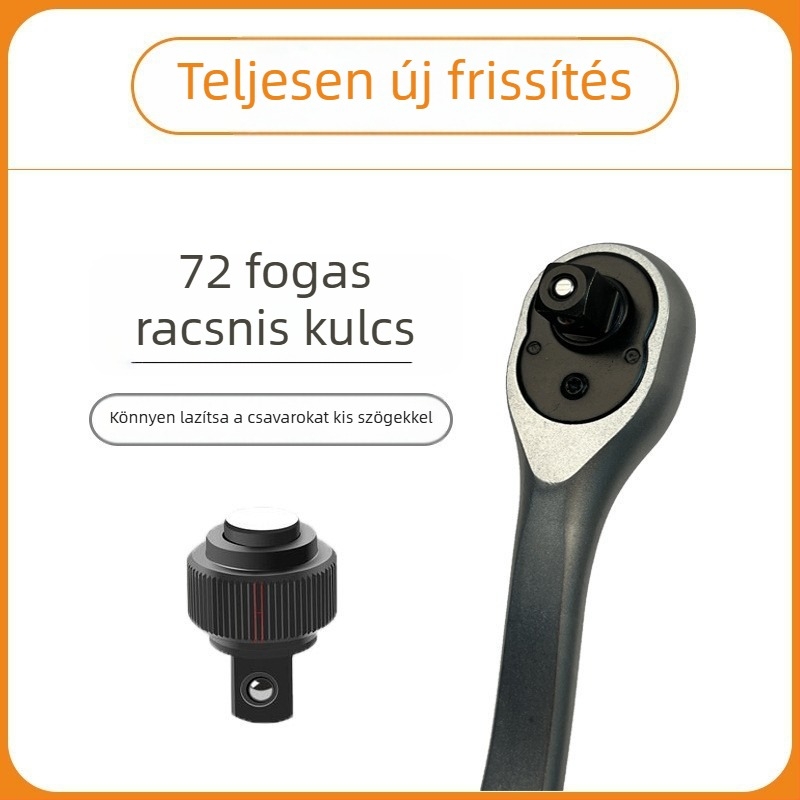 OEM magáncímkés autójavító szerszámkészlet racsnis kulcs és készlet dugókulcsokkal, 72 darabos