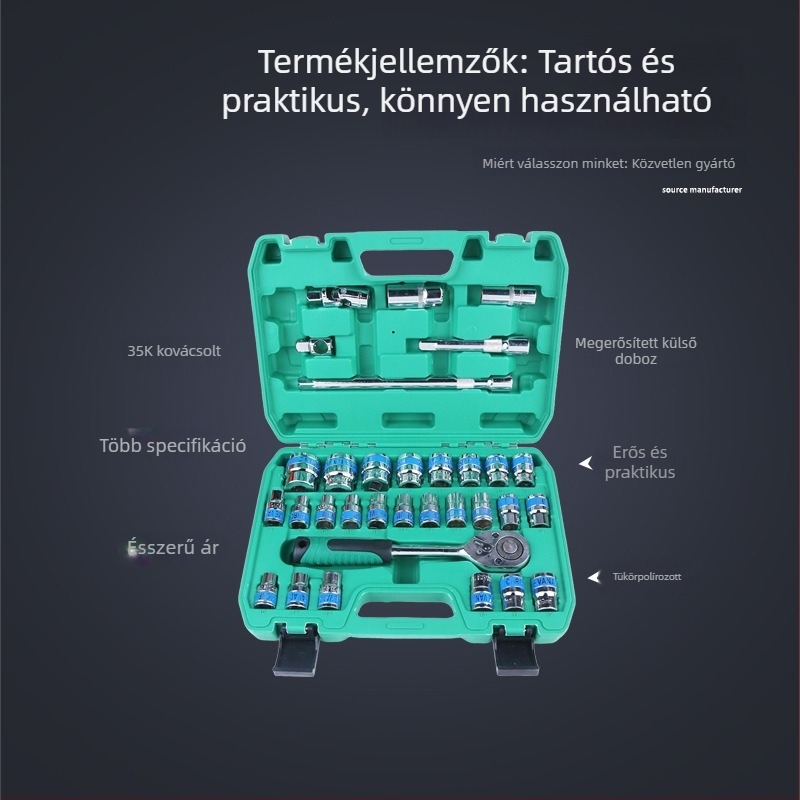 32 darabos autós csavarkulcs készlet