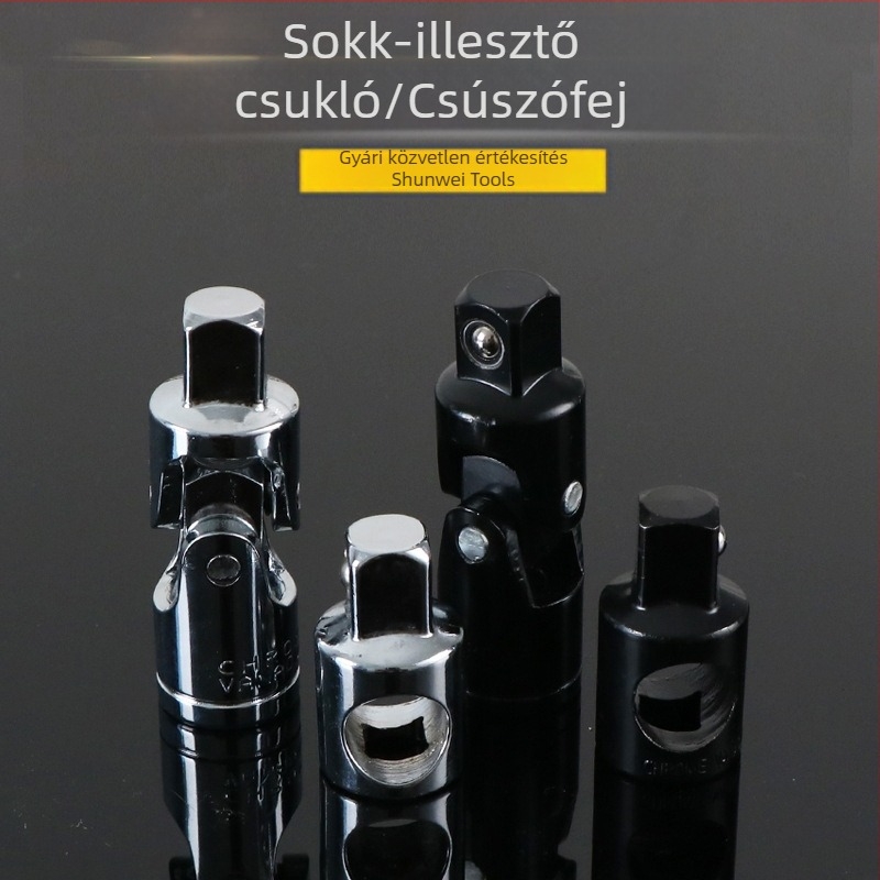 1/2 hüvelykes króm-vanádium acél univerzális csukló csúszófejű kulccsal