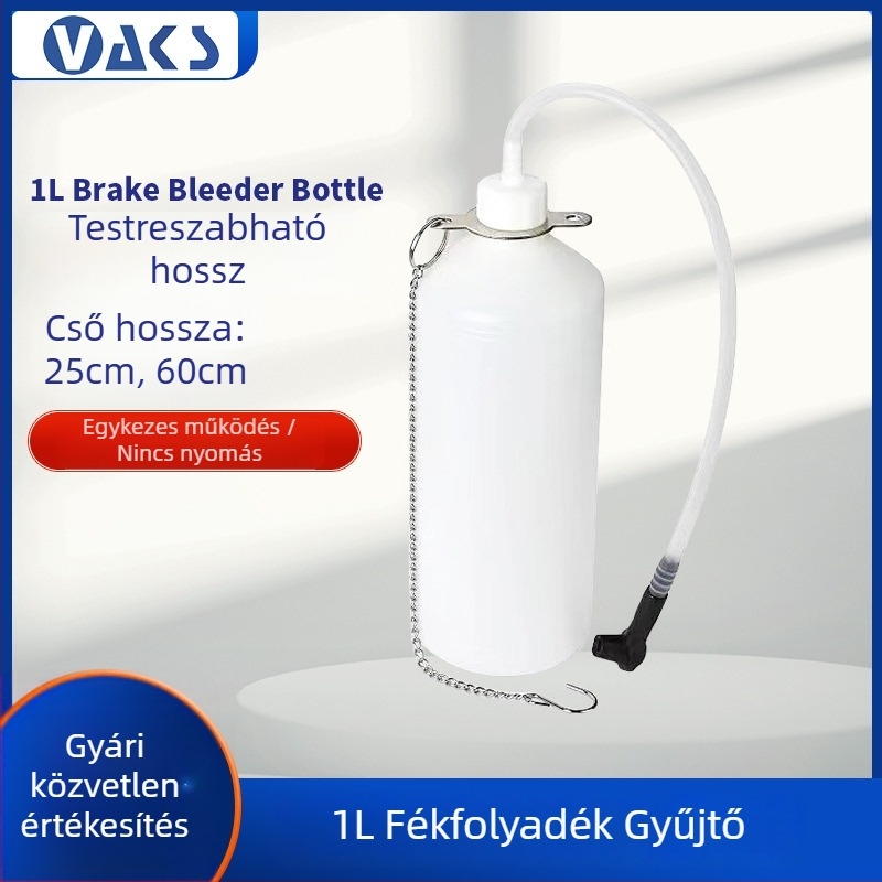 Kézi autó fékfolyadék pumpa 1 literes tartállyal – kuplung- és használt olaj kivonására szolgáló eszköz, autójavítási szerszám