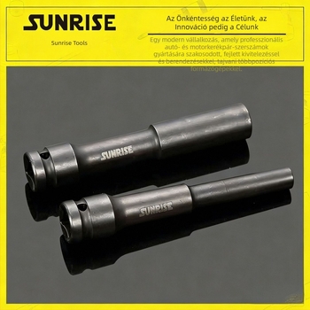 Sunrise eredeti 1/2 hüvelykes foszforált bővített 120 mély vékonyfalú fej elektromos csavarhúzókhoz