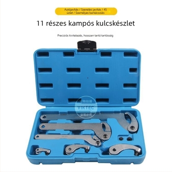 8-darabos kampó alakú kulcskészlet, állítható kulcsok autójavításhoz