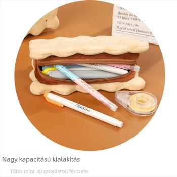 Japán-stílusú plüss tolltartó diákoknak, nagy kapacitással