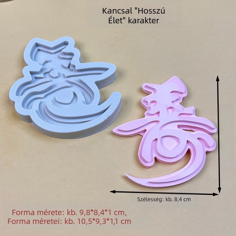 Élettel jelző fondant-szilíkon tortaforma – Újév, szabálytalan alak