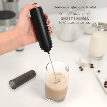 Vezeték nélküli tejhabosító, kézi tej- és kávéhabosító, kis konyhai eszköz