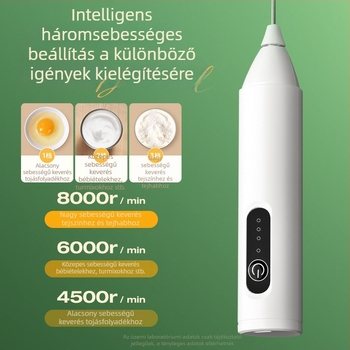 Elektromos tejhabosító, kézi kávéhabosító, tojás- és tejszínkeverő