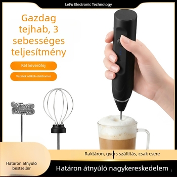Kézi elektromos tojáshabosító, tejhabosító, tejszínhab-készítő, mini háztartási mixer
