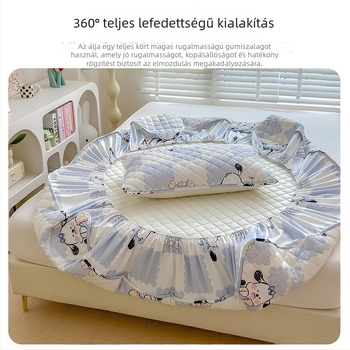 Steppelt pamut gumis lepedő, bőrbarát, csúszásmentes matracvédő, modell 2026, mintás rajzfilm, méretek 90x200–200x220 cm