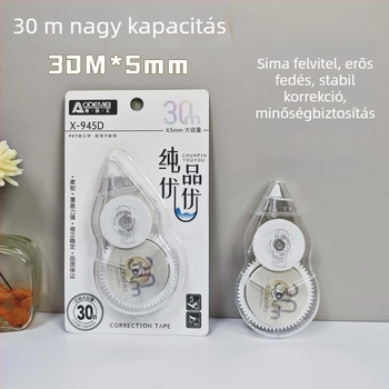 Odeme 30 m hosszú, nagy kapacitású javítószalag - elegáns kialakítás, zökkenőmentes csúszás, ultrahosszú korrekciós szalag