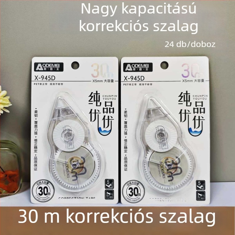 Odeme 30 m hosszú, nagy kapacitású javítószalag - elegáns kialakítás, zökkenőmentes csúszás, ultrahosszú korrekciós szalag
