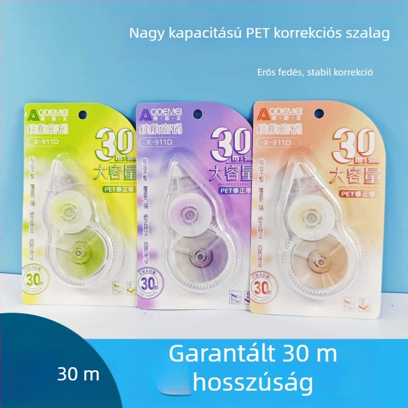 Odeme 30 m hosszú, nagy kapacitású javítószalag - elegáns kialakítás, zökkenőmentes csúszás, ultrahosszú korrekciós szalag
