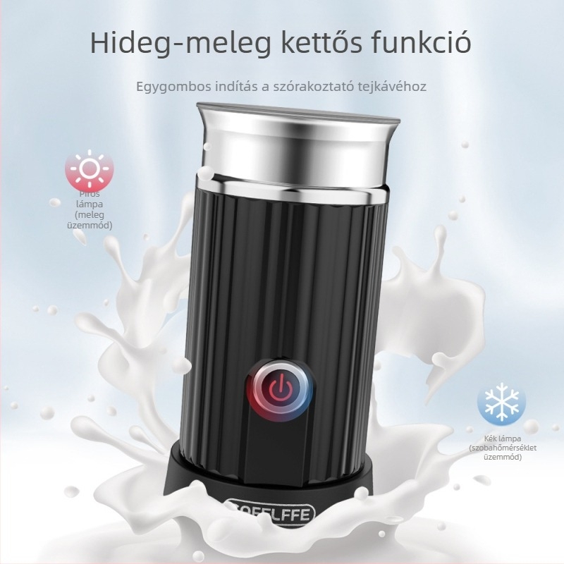 CAFELFFE elektromos tejhabosító – forró és hideg hab, automata háztartási kávéfőző
