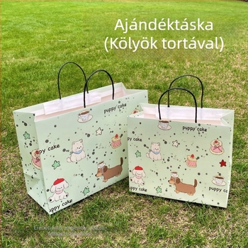 Új stílusú kötős ajándékzsák születésnapokra és ünnepekre, vastag, kiváló minőségű, a legjobb barátnőknek, óvodásoknak és általános iskolásoknak