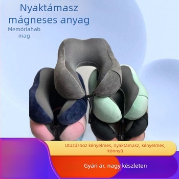 Memóriahabos U-alakú nyakpárna, lassú visszaalakulás, utazáshoz és irodába, logó testreszabása